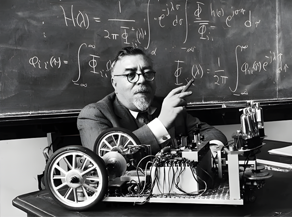 Norbert Wiener in the MIT classroom (С) Life Magazine