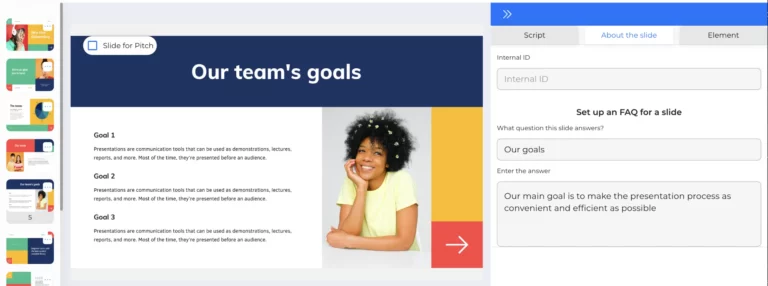 presentation faq settings
